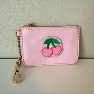 Stoney Clover Lane Flamingo cherry patch keychain wallet